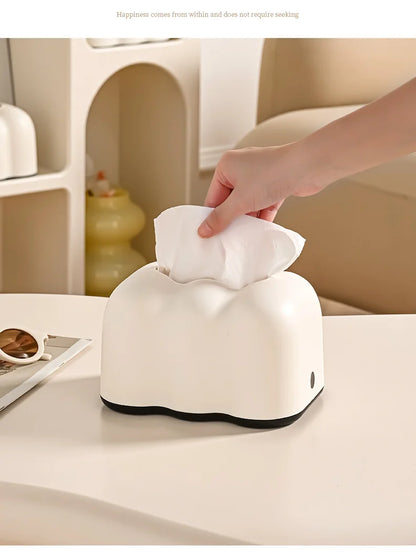 Cloud Design Tissue Box Living Room Coffee Table Towel Dispenser Desktop Paper Storage Holder Kitchen Decor Tissue Organizer.