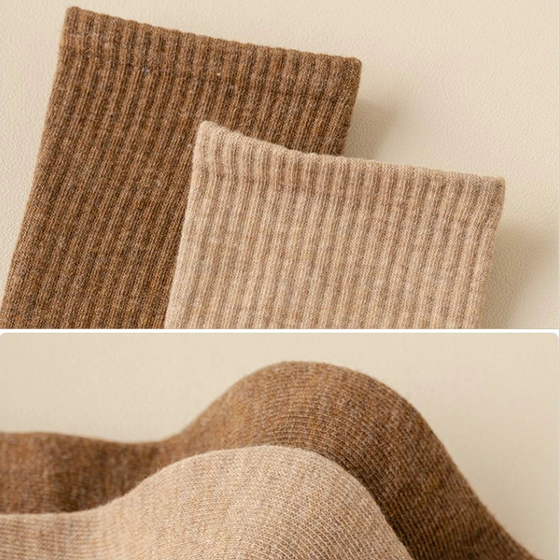 5/10 Pairs 95% Combed Cotton Socks Men Business Dress Long Socks Soft Breathable Spring Summer Colorful Sock For Man 5Pairs/Lot.