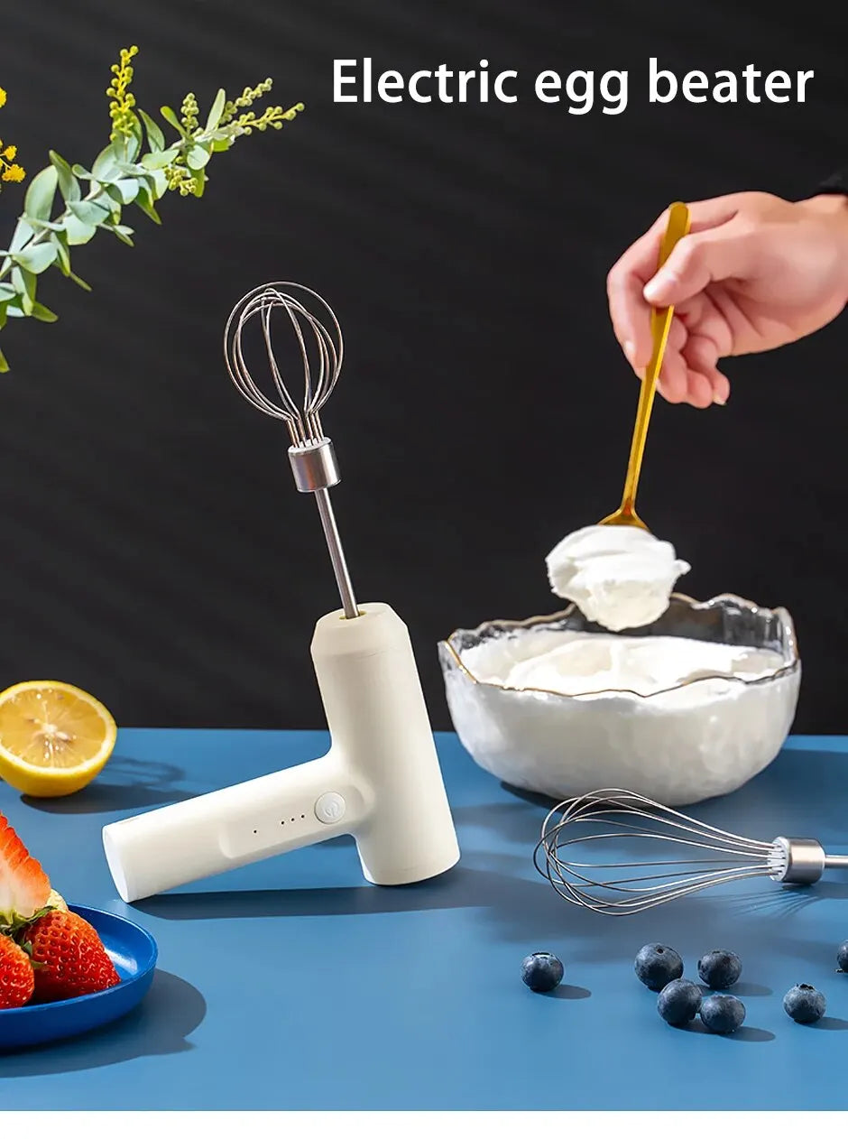 1 PCS Wireless Electric Food Mixer Portable 3 Speeds Egg Beater Baking Dough Cake Cream Mixer Kitchen Tools.
