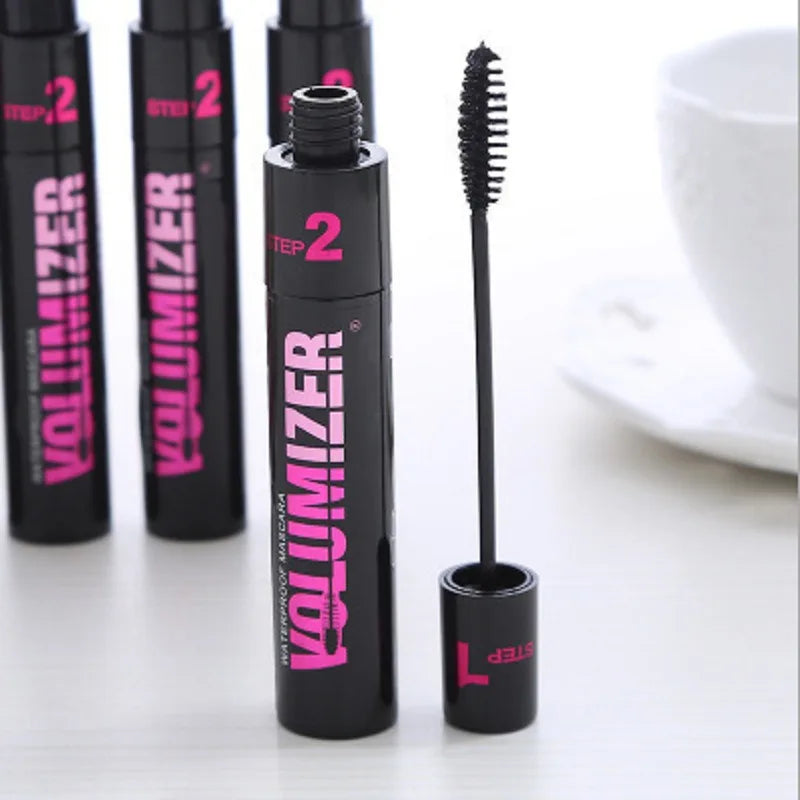 1pc Black Waterproof Curled Lashes 2-in-1 Long-lasting Natural Quick Drying Mascara Lengthens Eyelashes Female Makeup Косметика.