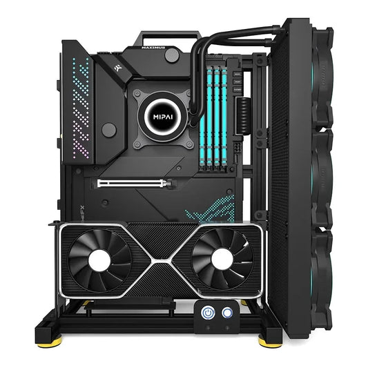 DIY  Gamer Cabinet ITX MATX ATX Open Computer Case Frame Aluminum Alloy Desktop Portable PC Rack DIY Personalized Chassis.