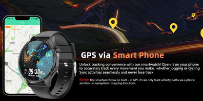 2025 New Men GPS Smart Watch 360 * 360 AMOLED Screen Bluetooth Call NFC Heart Rate Monitoring IP68 Waterproof SmartWatch for Men.