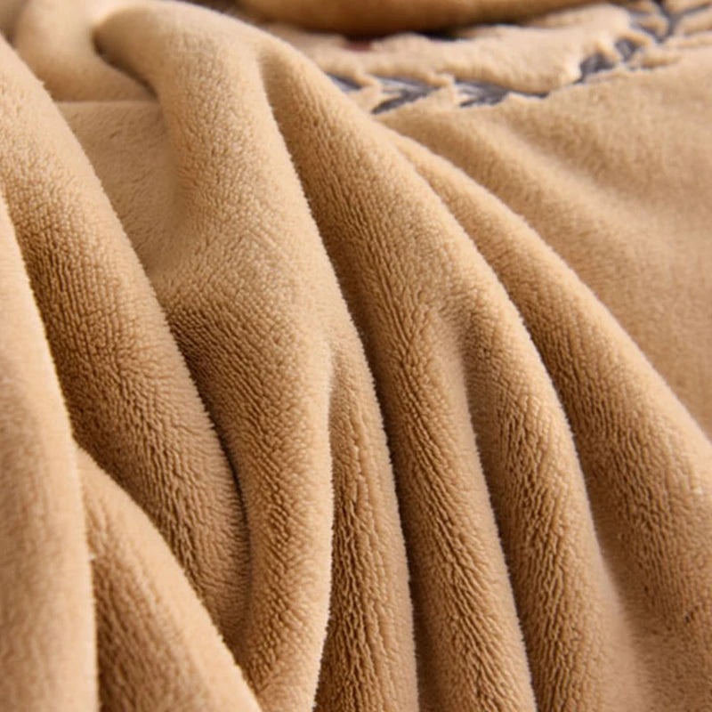 Winter Plush Elastic Fitted Sheet Couple Double Bedspread on The Bed Linen Mattress Pad Cover 90 150 180x200 Warm Deep Pocket.