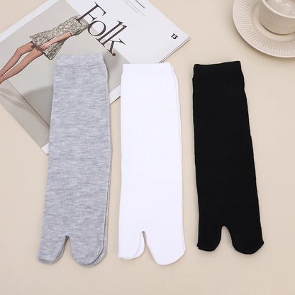Fashion Japanese Style Tabi Toe Socks for Men Women Summer Fiber Two Finger Socks Kimono Flip Flop Sandal Split Tabi Toe Sock.