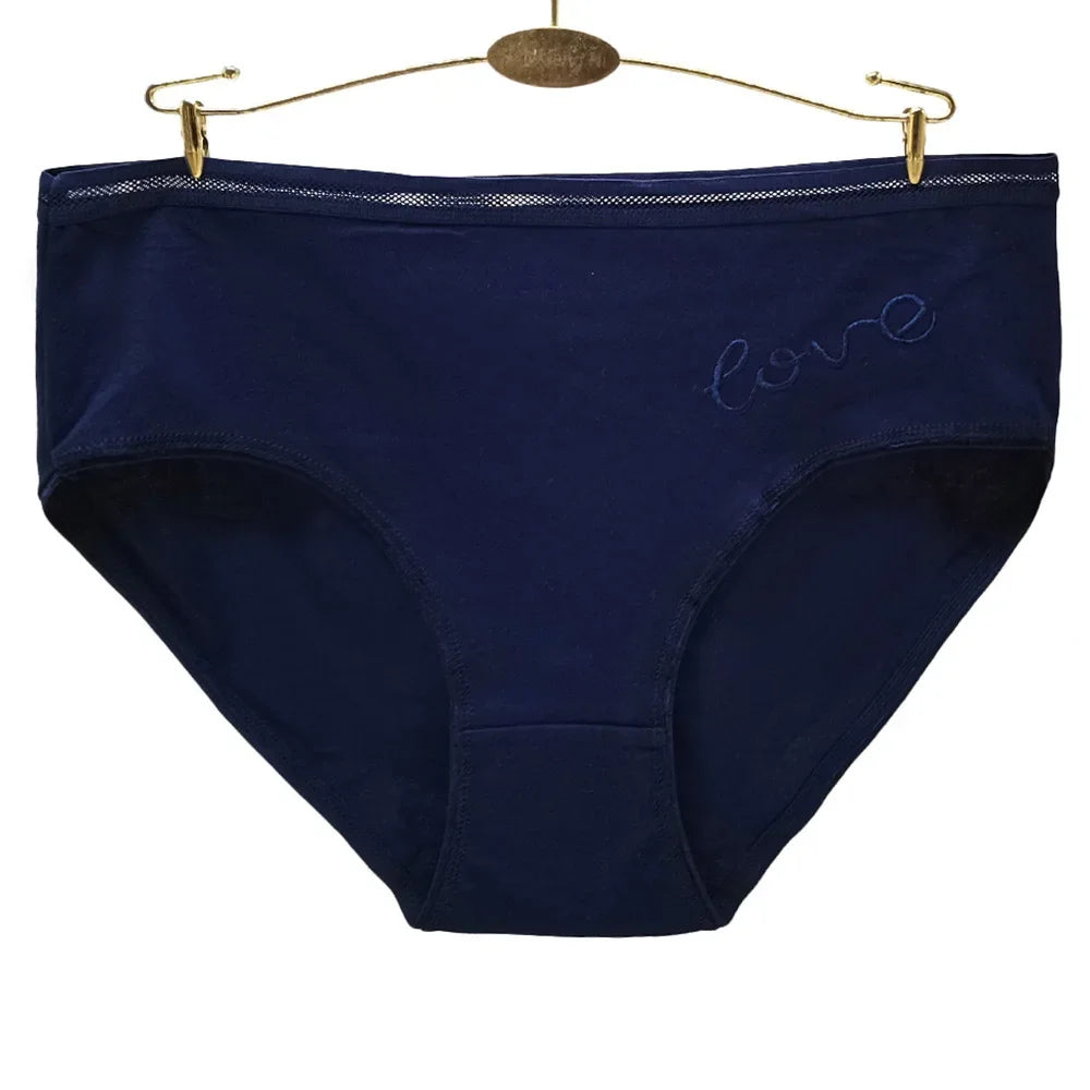 Panties Plus Size Cotton Underwear Women Briefs Woman Knickers Lady Lingerie Girl intimate Large 3 Pieces/Lot.