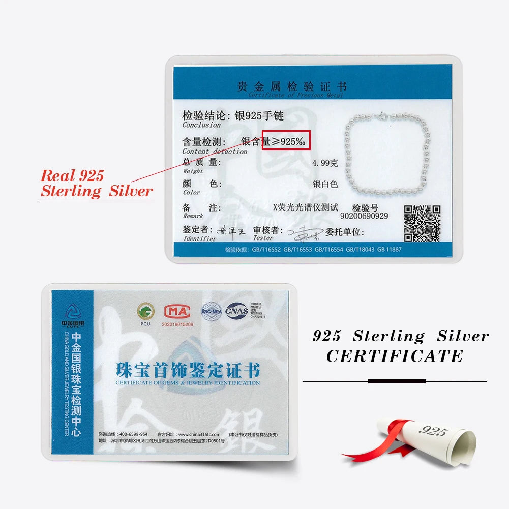 Rinntin 14K Gold 925 Sterling Silver 4mm Bead Ball Strand Chain Bracelet for Women Trendy Handmade Bracelets Jewelry SB103.