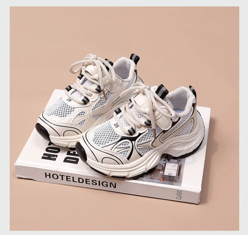 Summer Breathable Mesh Children’s Running Shoes for Boys Girls Non-Slip Soft Sole Toddler Sneakers School Outdoor Play Footwear.