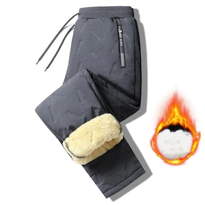 Winter Verdickte Frauen Hosen Lange Warme Einfarbig Gerade Hosen Kälte Widerstand Damen Plüsch Sport Lange Kordelzug Hose