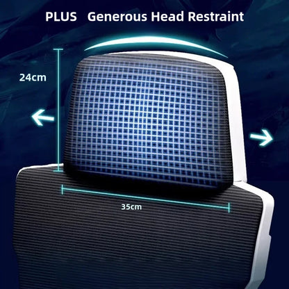 Elektronischer Gaming-Computerstuhl, ergonomische Bürostühle mit Rückenlehne und versteckter Fußstütze, 150-Grad-Neigung, Rollstuhlmöbel