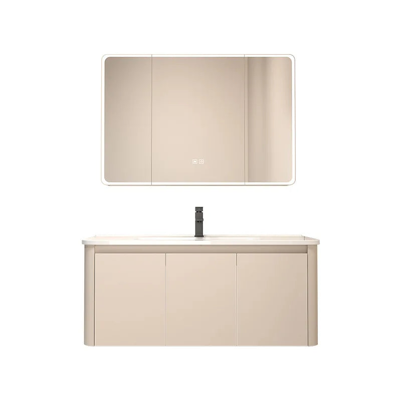 Moderner intelligenter Badezimmerschrank, Wabenstruktur, Aluminium, WC, Waschbecken, Schrank, Kombination, integriertes Keramikwaschbecken, Waschtisch