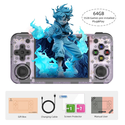 ANBERNIC RG35XX H Hand-held Consoles For Playing Video Games 3.5-inch IPS 640*480 Screen Retro Game Player 3300 mAh 5000+ Games.