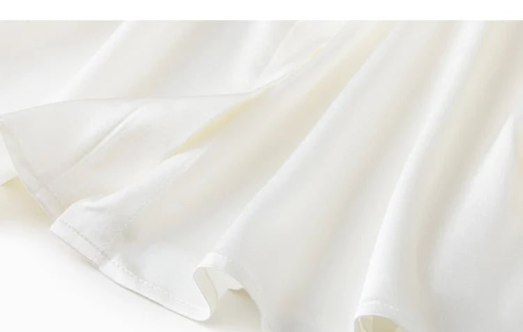 Tajiyane Damen-Langarmshirt aus 93 % Maulbeerseide, 7 % Elasthan, 19 Momme, Satin-Seidenknöpfe, Oberteil, Bluse, Büroarbeit, Chemise Femme