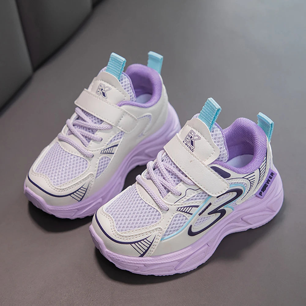 Autumn Children Sport Shoes Mesh Breathable Teenager Kid's Sneakers Boy's Girl's Running Shoes Trend Fashion Sport Shoes.