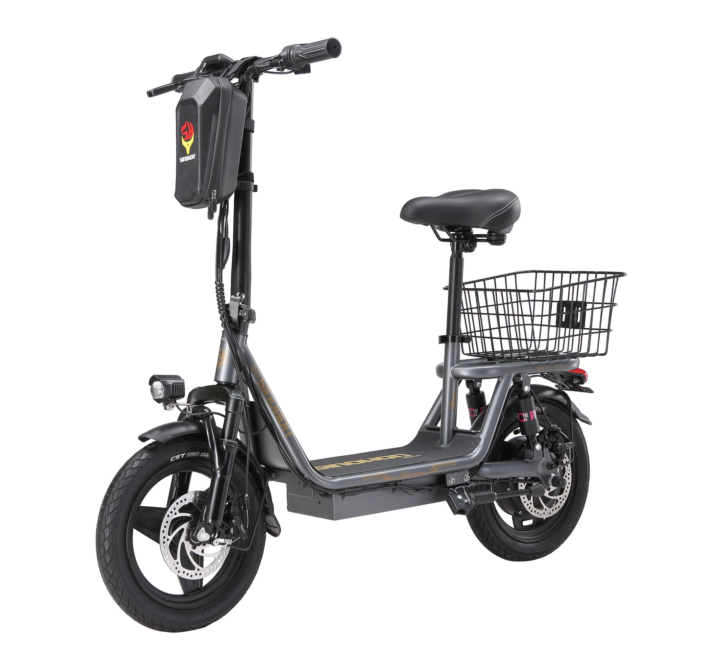 K14 Electric Scooter 500W Peak Motor, 14'' Tires,36V 15.6Ah Battery,32km/h Max Speed,50-60km Range,350W Rated Motor, Disc Brakes