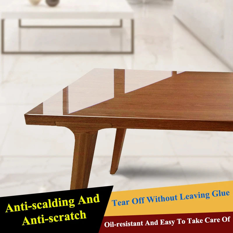 Glass Window Film Transparent PVC Self-adhesive Window Stickers Kitchen Stove Desk Countertop Self-adhesive Furniture Stickers.