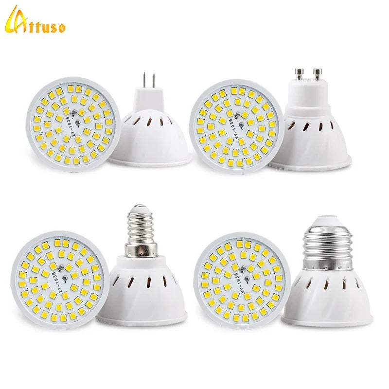 1-10Pcs Led-lampe GU10 MR16 E27 E14 GU5.3 Scheinwerfer Lampada 110V 220V Bombillas Spot Licht ersetzen Halogen Lampe Hause Derection.