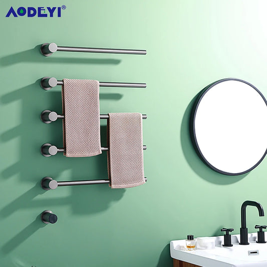 Bathroom Electric Heated Towel Rail Warmer Digital Display Temperature Time Control Smart Home Concealed Bar 304 Stainless Steel.