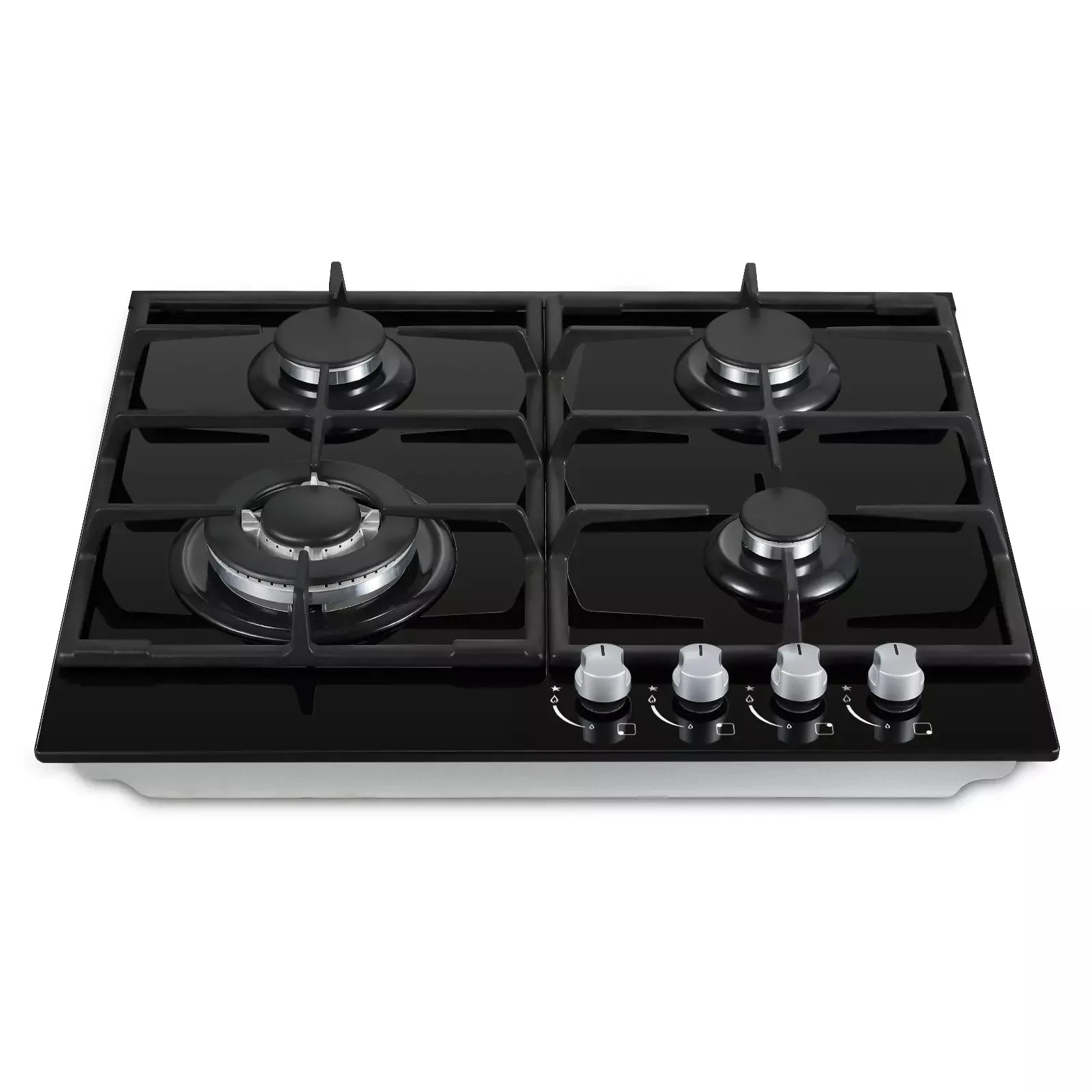 TopStrong 4-Burner Glass Ceramic Built-in Hob Natural Gas Propane Gas Hob.