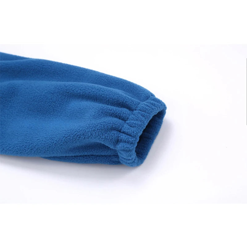 Soft Polar Fleece Jacket with Pockets Lightweight Outdoor Recreation Full Zip Coat.