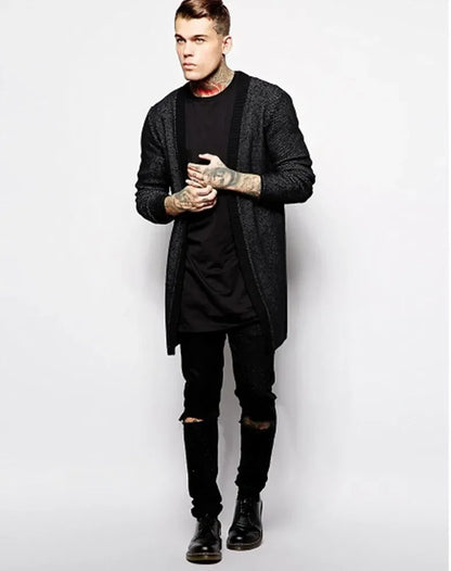 2025 Brand Men's Cotton Clothing White Long T Shirt Hip Hop Men T-Shirt Extra Long Length Man Tops Tee Long Line Tshirt For Male.