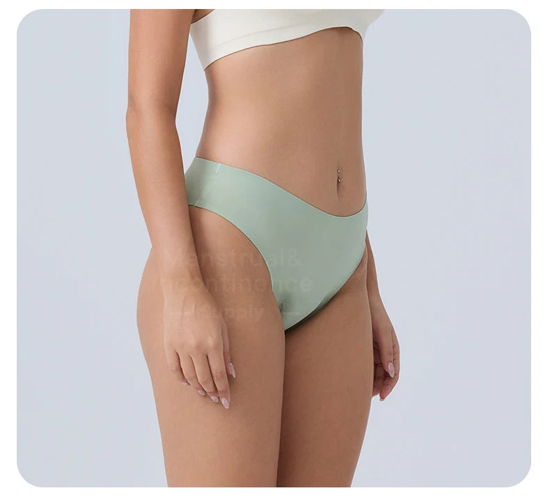 Seamless Menstrual Period Panties 4- Layer Leakproof Protection Women Period Panties Heavy Absorbency Breathable Reusable.