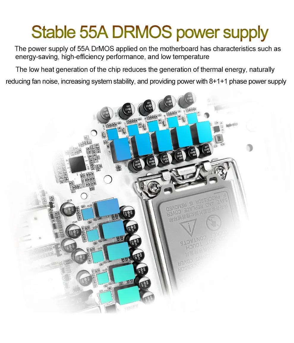 B760i ARGB WIFI DDR5 Motherboard mini ITX desktop computer 12/13 /14 generation processor DDR5 LGA1700 With WIFI6 AX201.