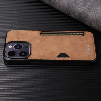 Retro Card Holder Phone Case for iPhone 16 15 14 13 12 11 Pro Max 16E Mini XS XR SE 7 8 Plus Busines Wallet PU Leather Cover.