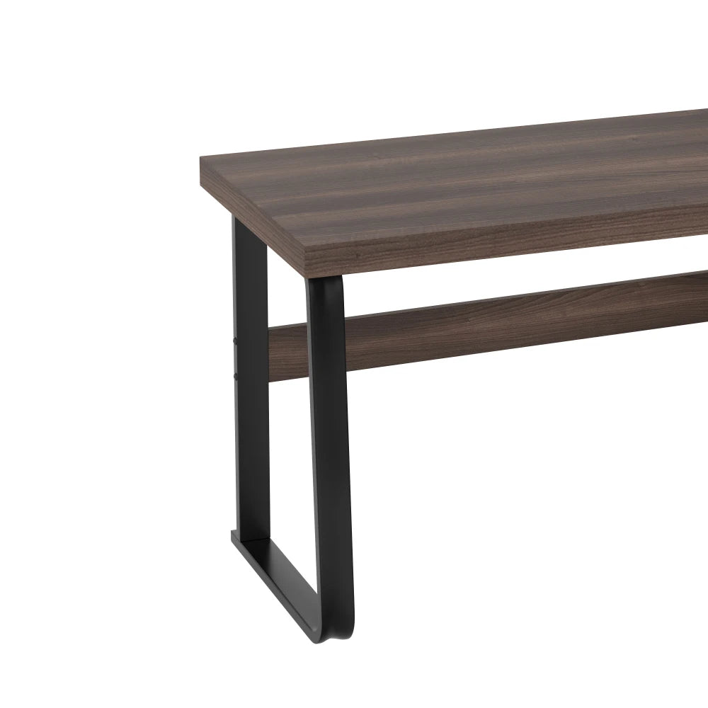 Moderner Schreibtisch im minimalistischen Stil, MDF-Desktop mit hochwertigem Stahlrohr, super langlebig, Aufbewahrungsdesign, geräuschlose Schublade