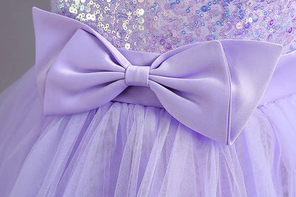 2025, lila Mädchen-Partykleider für Kinder, Mädchenkleider, Performance, Junior-Kleid, Hochzeit, Abend, Abschlussball, Urlaub, Rock, Kostüm