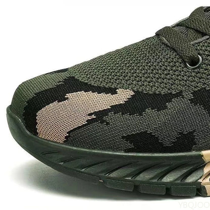 Mesh Camouflage Sportschuhe Herren Langlebige Freizeitschuhe Herren Anti Slip Tennis Outdoor Wandern Leichte Flache Schuhe Sneakers