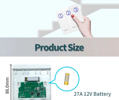 Drahtlose RF433MHz Fernbedienung Smart Switch 110V 220V 10A Relais Empfänger Wand Panel Schalter Led Lampe Fan EIN/AUS Licht Schalter.
