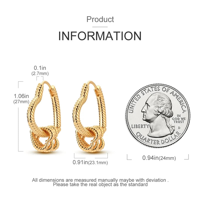 925 Sterling Silver Gold Color Circular Hoop Earrings Golden Earring Fit Original Charms Diy Fine Jewelry For Fashion Women.