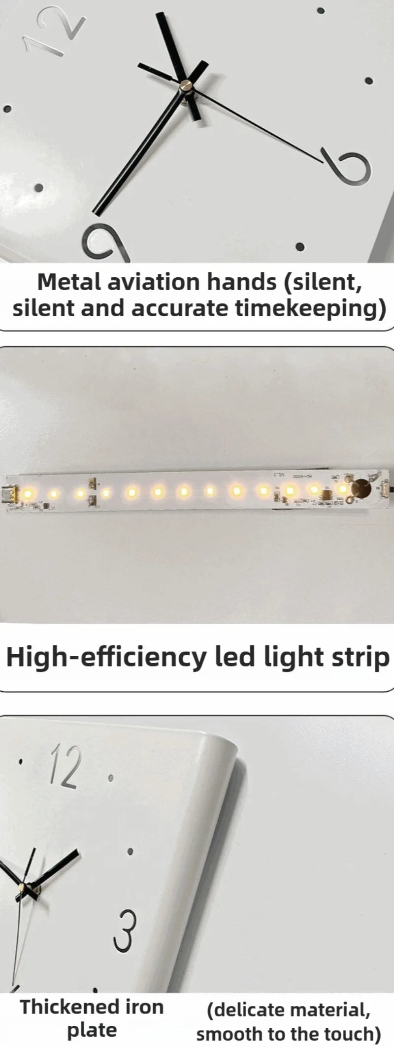 Wohnzimmer Wanduhren Gebogene Ecke Doppelseitige Stille Wanduhren LED Induktion Beleuchtung Uhr Luxus Design Dekor