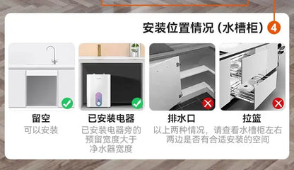 Supor reverse osmosis water purifier household direct drinking RO tap water filter kitchen water purifier genuine PR40