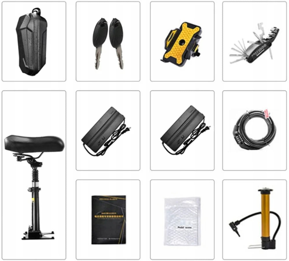 Cheevalry S10 Electric Scooter 2*1600W Motor 52V 33AH Battery Electric Scooter 10 Inch Tires City Commuter Electric Scooter