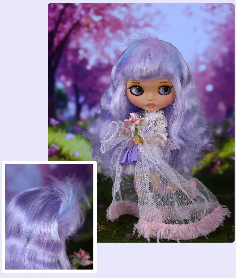 ICY DBS Blyth Doll BJD Joint Body tan Skin Matte Face Set Doll 1/6 30cm Girl Gift Anime SD