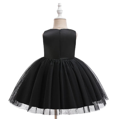 Kleinkind Halloween Kostüm Mädchen Cosplay Hexe Kürbis Skelett Druck Bowknot Kleid Kinder Festival Party Performance Kleidung