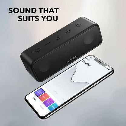 (EU stock) Soundcore 3 from Anker, Bluetooth 5.0 loudspeaker, 24H playing time, IPX7 waterproof, stereo sound with titanium membrane, Bas.