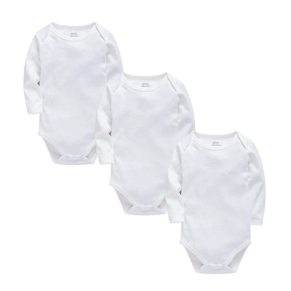 3 Teile/los Baby Junge Mädchen Body Weiß Schwarz Grau Design 100 % Baumwolle Kleidung Frühling Herbst Neugeborenen Overall.