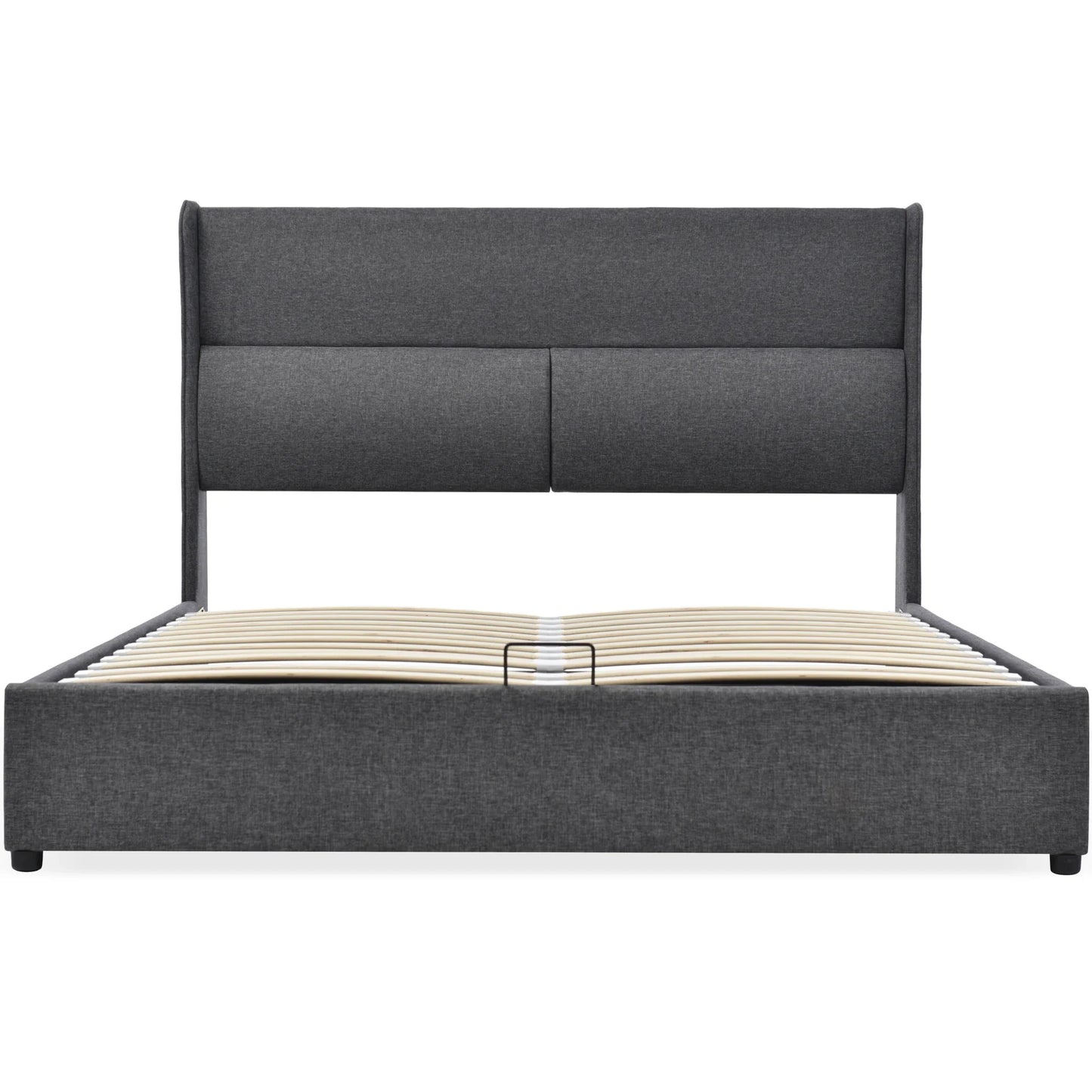 Vsoga 160x200 cm gepolstertes Doppelbett, verstellbare Kopfstütze, Leinen material, Lattenrost, Teen-Bett, 140x200 cm, 180x200 cm