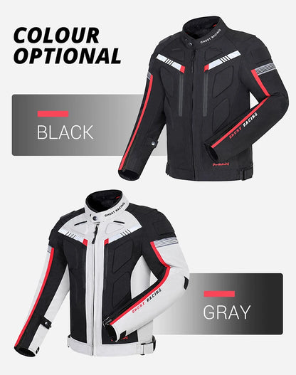 GHOST RACING Motorcycle Racing Jacket Man Waterproof Dirt Bike Pants Set With Protection Racing Suit Motocross Jacket Motor Suit.