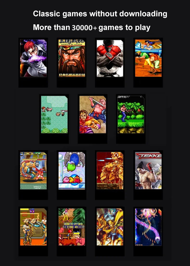 4K TV Game Stick M15 Video Game Console Built-in 40000+/50000 Games 128G Handheld Game Player Wireless Controller Retro Gamepad.