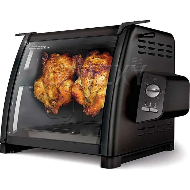 Electric oven 1000W Large capacity chicken oven 25-250℃ household oven knob temperature control.