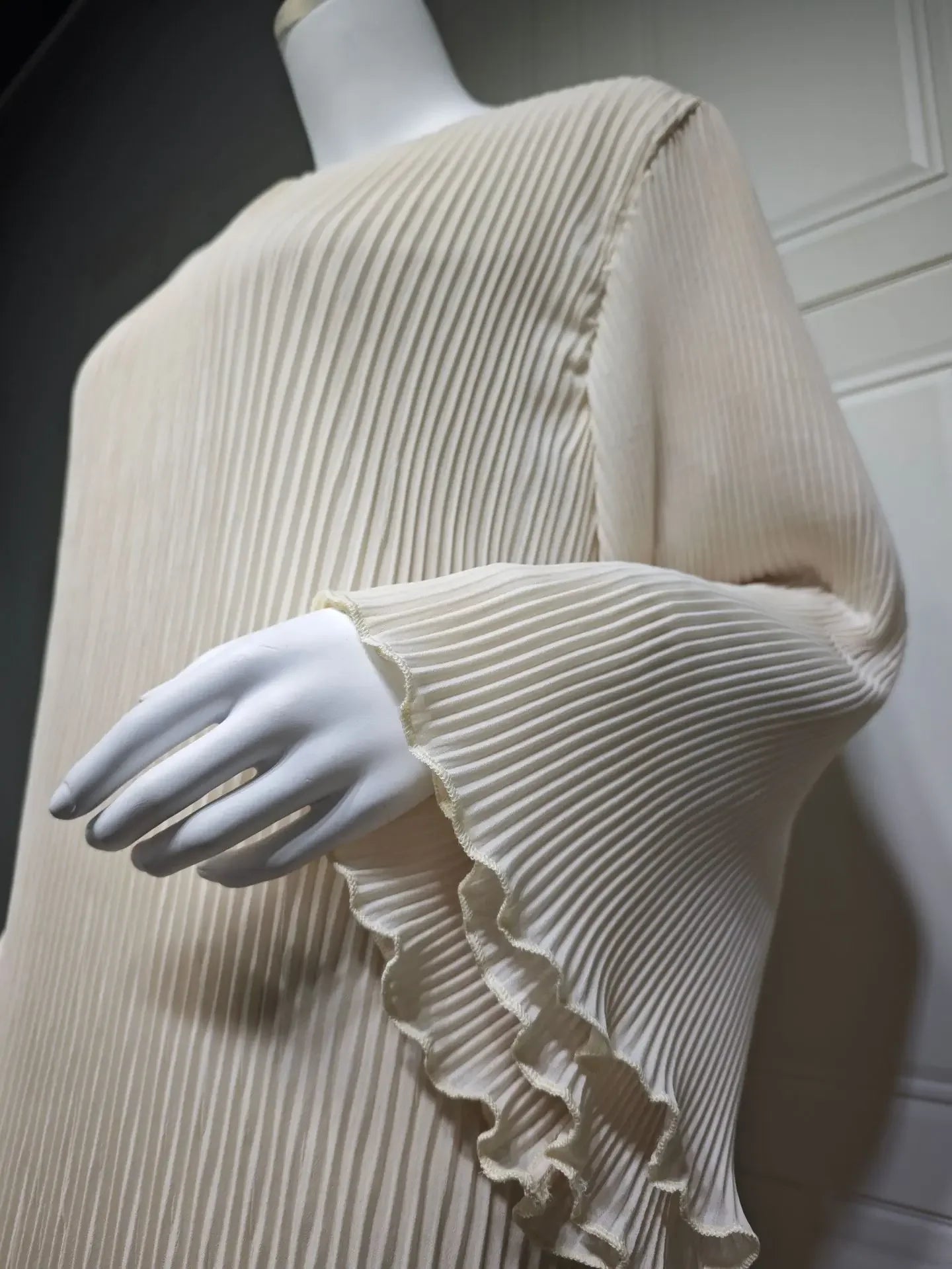 Eid Muslim Dress for Women Pleated Flare Sleeve Jalabiya Kaftan Islam Vestidos Arab Long Robe Ramadan Morocco Dubai Abayas 2024