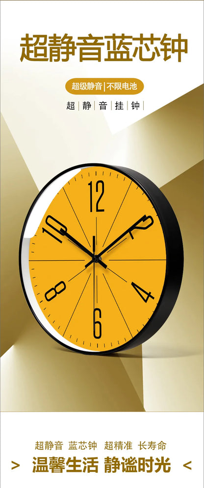 2025 Nordic Einfache Wanduhren Kreative Persönlichkeit Moderne Wanduhr Stumm Hause Schlafzimmer Restaurant Wohnzimmer Dekoration Uhr
