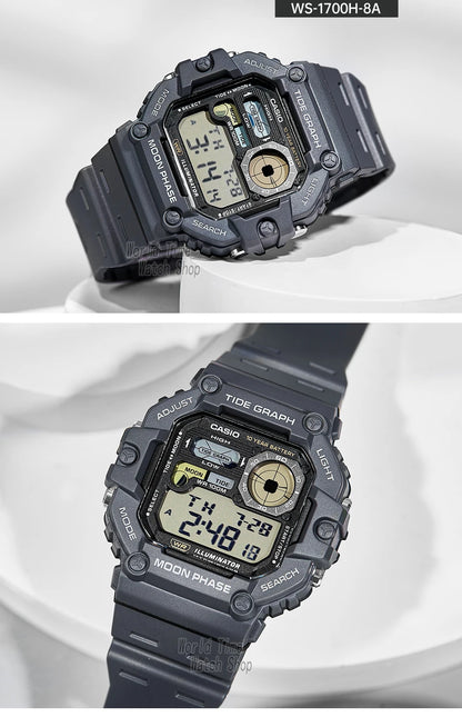 Casio Men's Watch Fashion Sports Outdoor Wristwatch Active Lifestyle Timepiece Casual Design WS-1700H series.