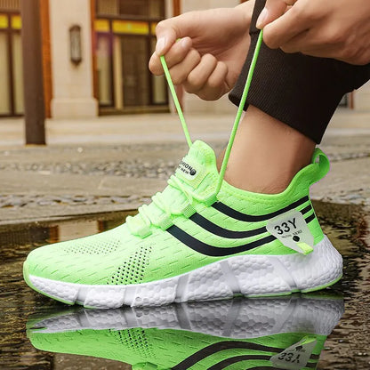 Herren Casual Sportschuhe atmungsaktiv leichte Sneakers Outdoor Mesh schwarze Laufschuhe sportlich Jogging Tenis Wanderschuhe