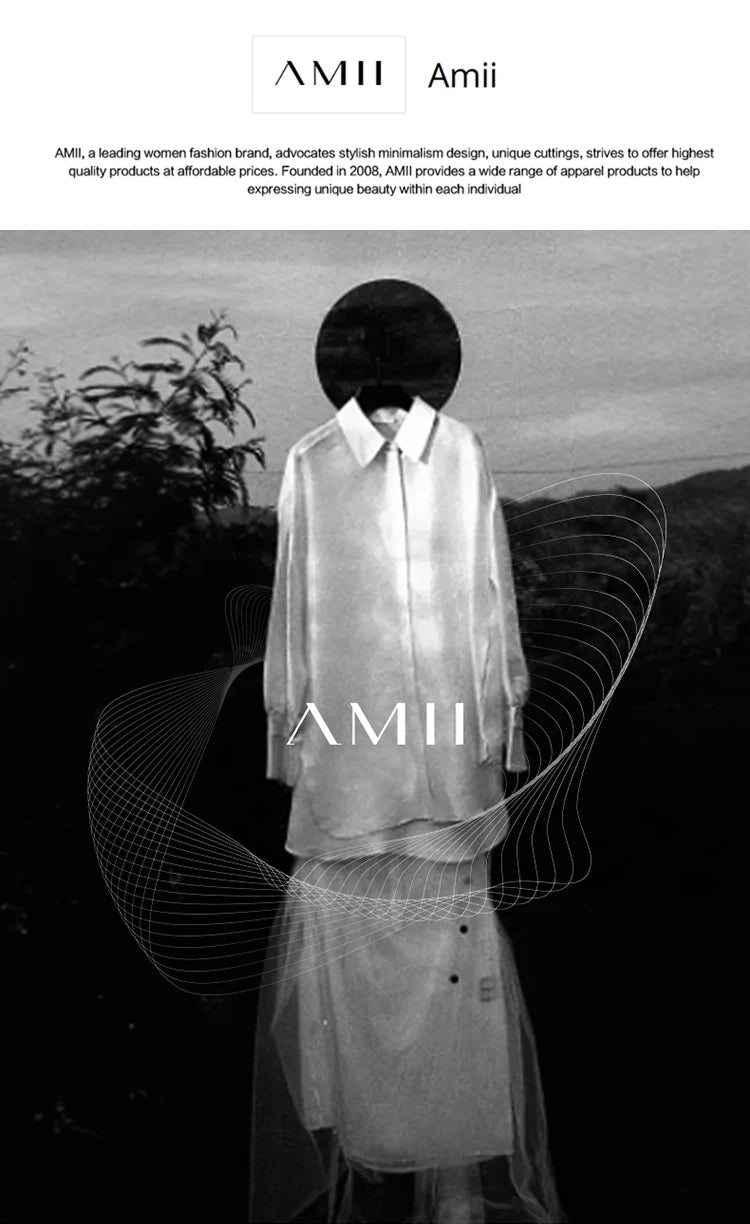 AMII Minimalism Casual Shorts Skirts Women High Rase 2024 Autumn New Fashion Commuter Lady Straight Blazer A-Line Skirt 12343035