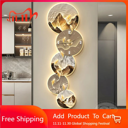 Stille Led Wanduhren Kunst Wandbild Große Innen Wohnzimmer Luxus Wand Uhr Ästhetische Orologio Da Parete Hause Dekoration