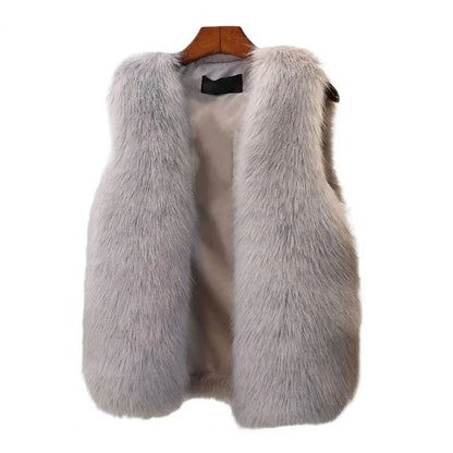2023 neue Winter Weibliche Fuchs Pelz Weste Mantel Winter Warm Weiß Schwarz Grau Pelz Weste Jacke Große Größe 2XL Ärmellose mantel.